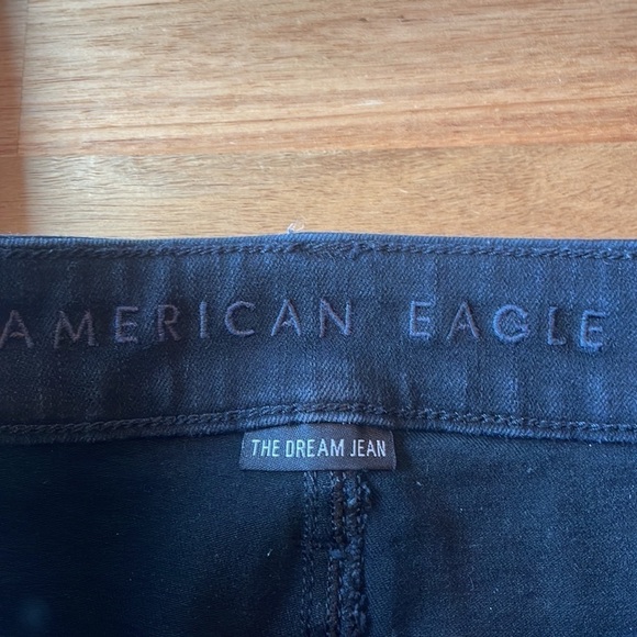 American Eagle High Rise Jegging Distressed Black size 2 - Picture 3 of 10